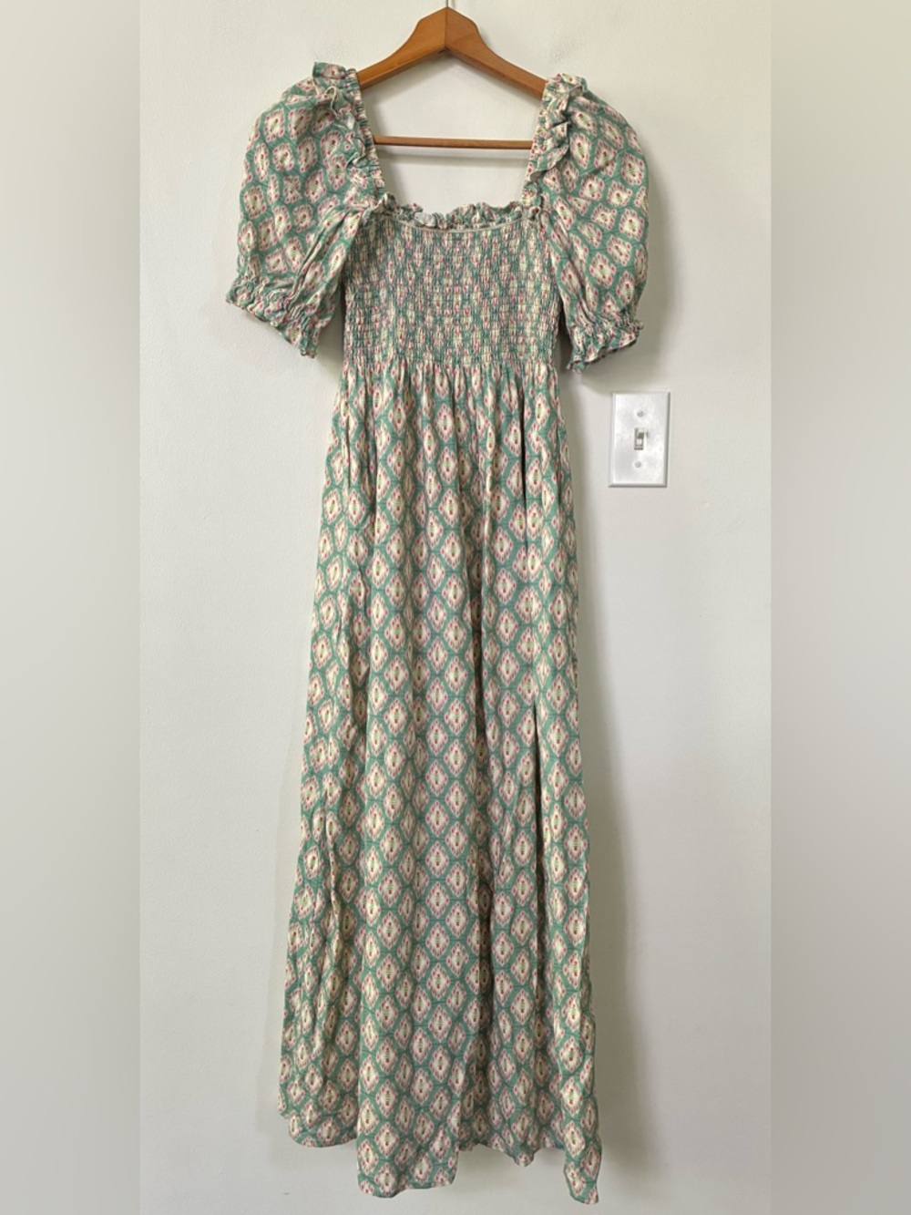 Hill House Home The Scarlett Nap Dress - Raspberry Ikat - Picture 9 of 13